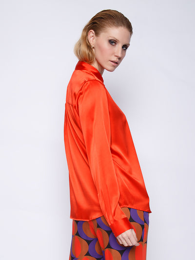 Seidenbluse Jule23 Red