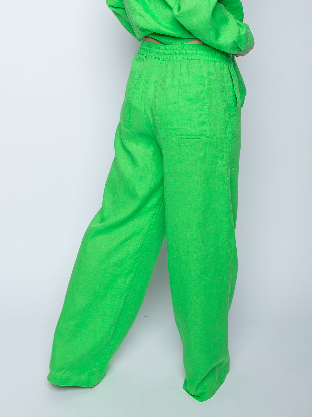 Schlupfhose Leinen Grün