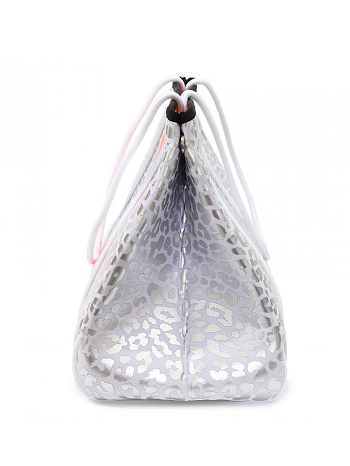 Neoprentasche Leo Weiß Silber L
