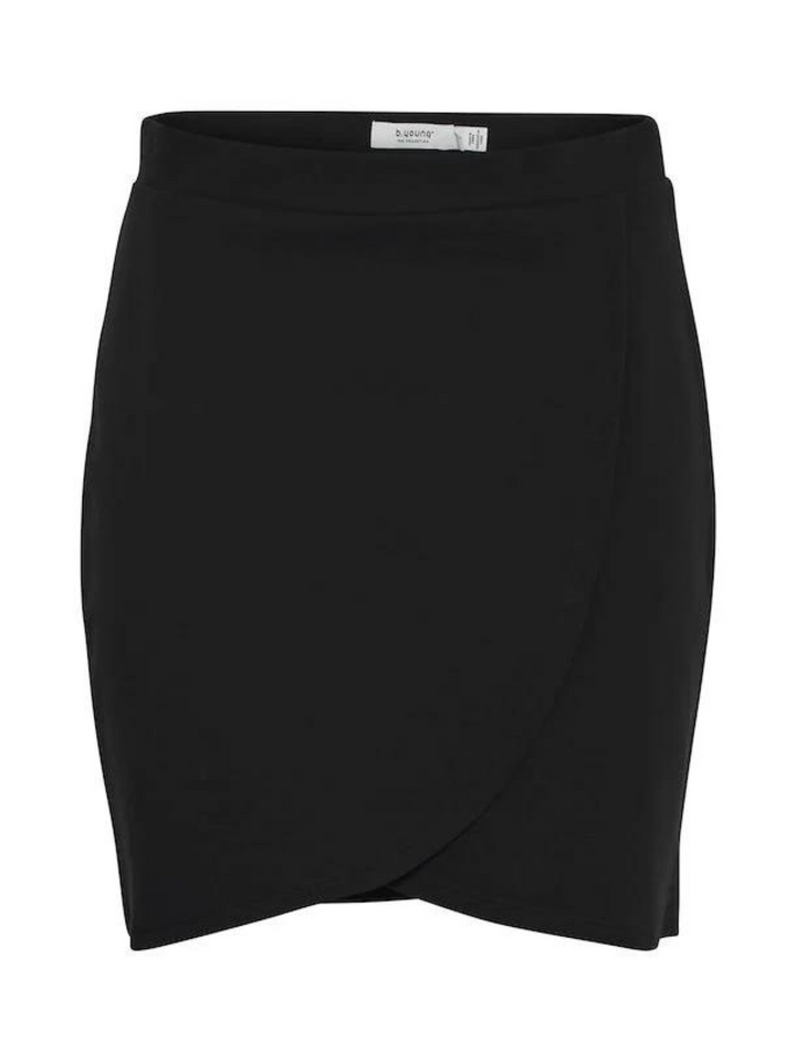 Byparrin Wrap Mini Skirt Black
