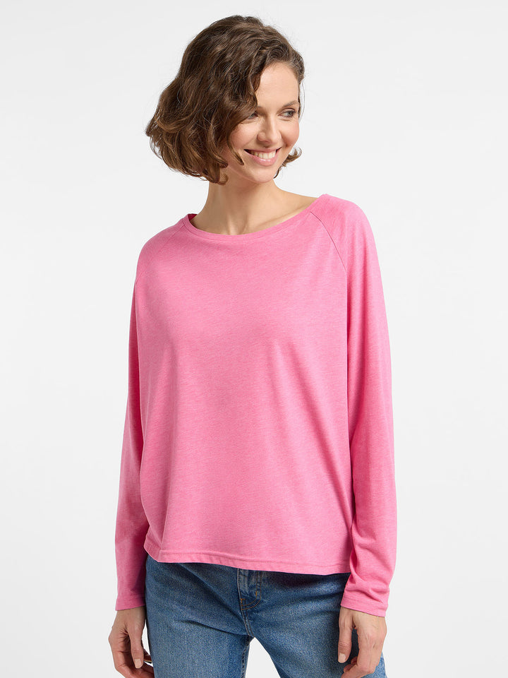Longsleeve Tira Soda Pink Melange