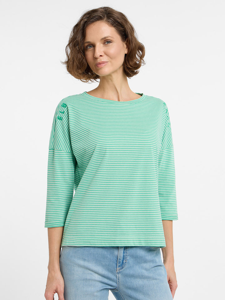 3/4 Shirt Veera Pale Fern Mellow Mint Kelly Green