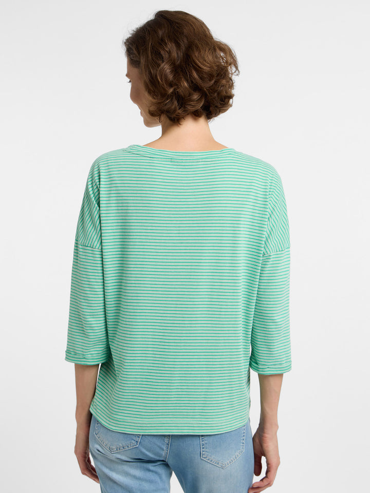 3/4 Shirt Veera Pale Fern Mellow Mint Kelly Green