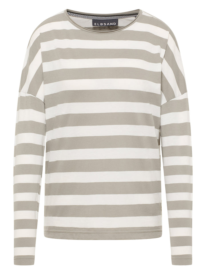 Longsleeve Milia Pale Fern Cloud White