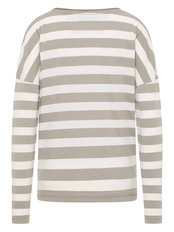 Longsleeve Milia Pale Fern Cloud White