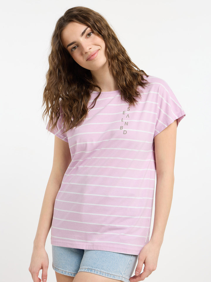 T-Shirt Selma Faded Rose Stripes