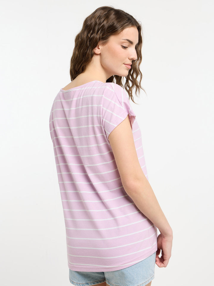 T-Shirt Selma Faded Rose Stripes
