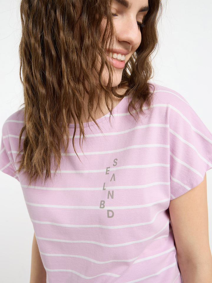 T-Shirt Selma Faded Rose Stripes