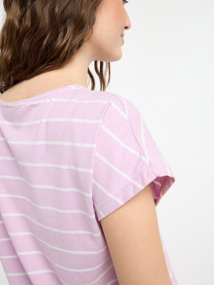 T-Shirt Selma Faded Rose Stripes