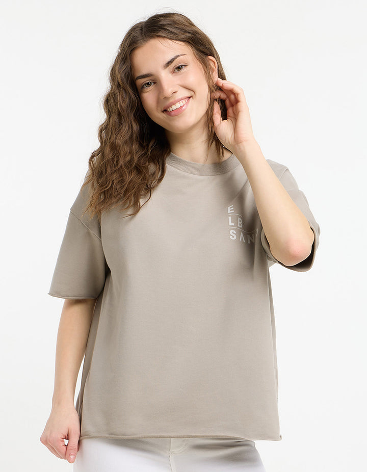 Sweatshirt Kurzarm Gaelle Soft Mud