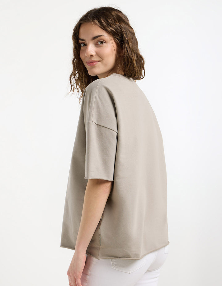Sweatshirt Kurzarm Gaelle Soft Mud