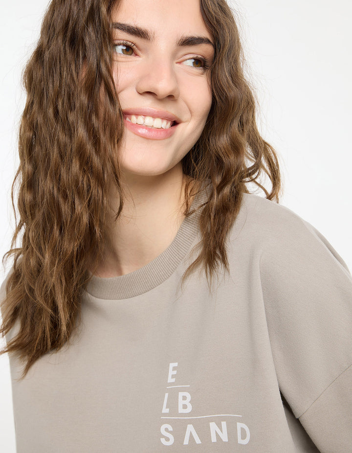 Sweatshirt Kurzarm Gaelle Soft Mud