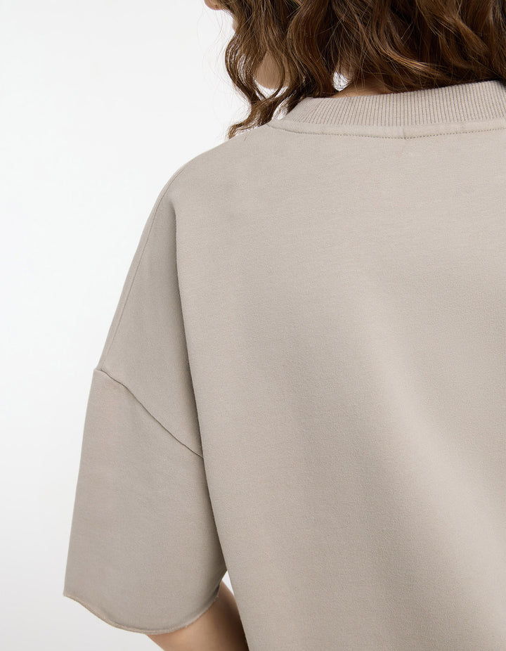 Sweatshirt Kurzarm Gaelle Soft Mud
