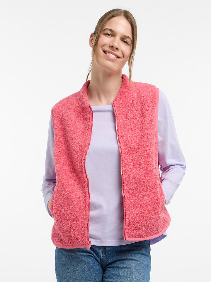 Teddyfleece Vest Nisa Vintage Rose