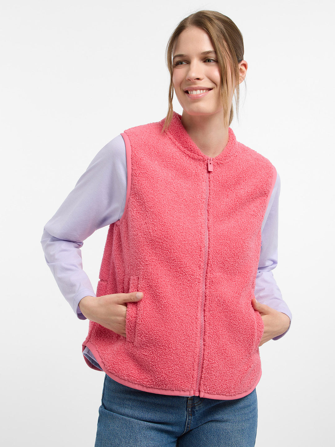 Teddyfleece Vest Nisa Vintage Rose