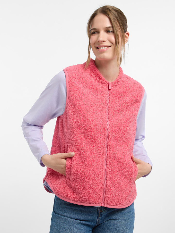 Teddyfleece Vest Nisa Vintage Rose