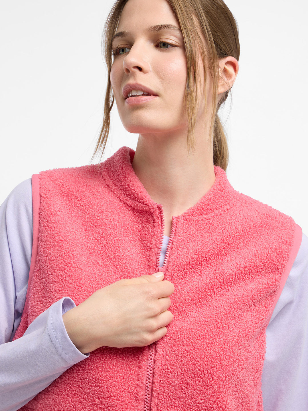 Teddyfleece Vest Nisa Vintage Rose