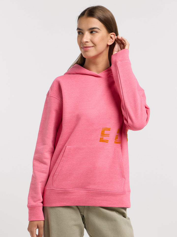 Hoodie Nordika Pink Yarrow Melange