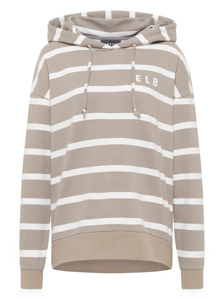 Hoodie Marvi Pale Fern Cloud White