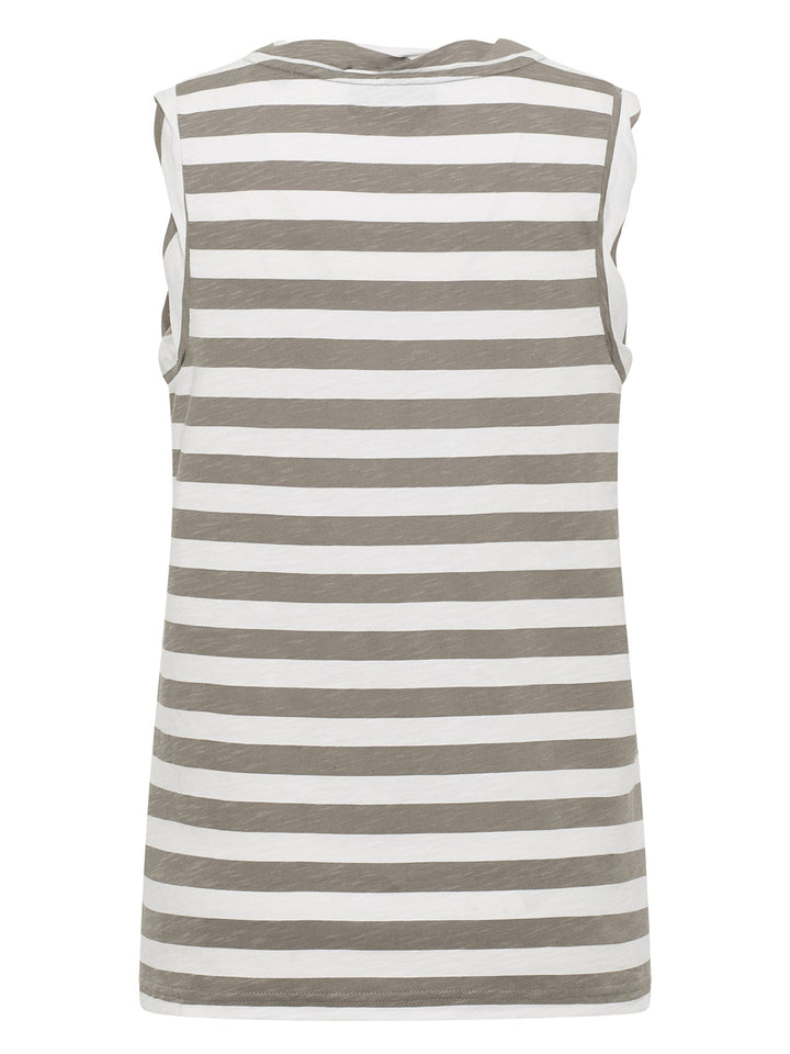 Tanktop Meevis Soft Mud Cloud White