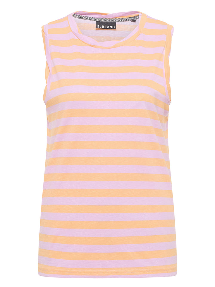 Tanktop Meevis Orange Haze Faded Rose Stripe