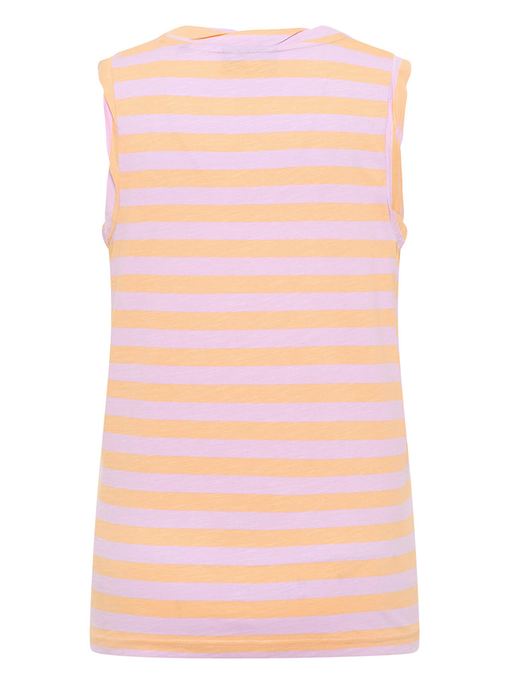 Tanktop Meevis Orange Haze Faded Rose Stripe