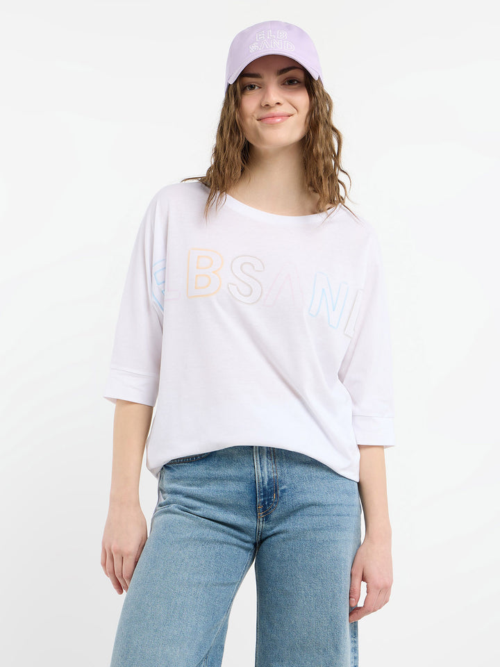 Halbarm T-Shirt Imea Bright White Multi