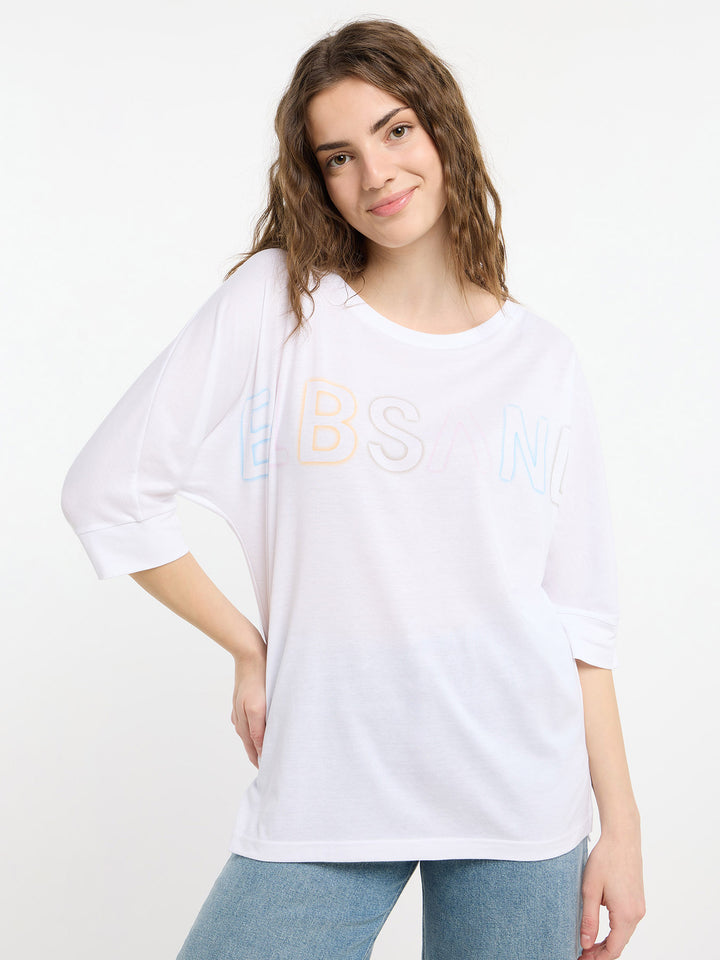 Halbarm T-Shirt Imea Bright White Multi