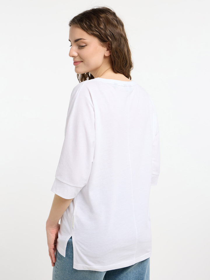 Halbarm T-Shirt Imea Bright White Multi