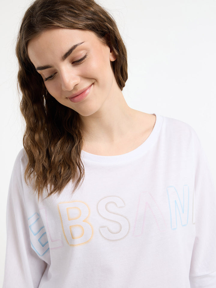 Halbarm T-Shirt Imea Bright White Multi