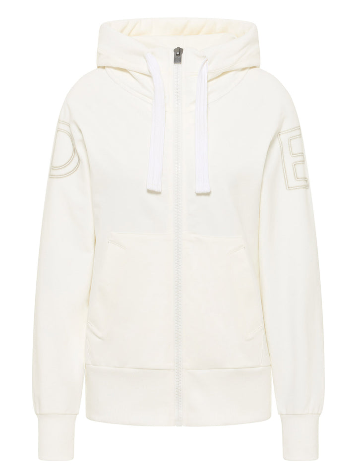 Sweatjacke Kalotta Cloud White