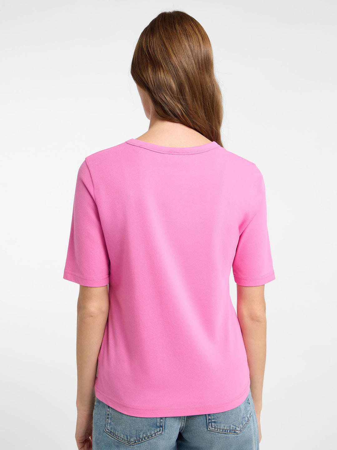 Halbarm T-Shirt Siva Magenta Sky