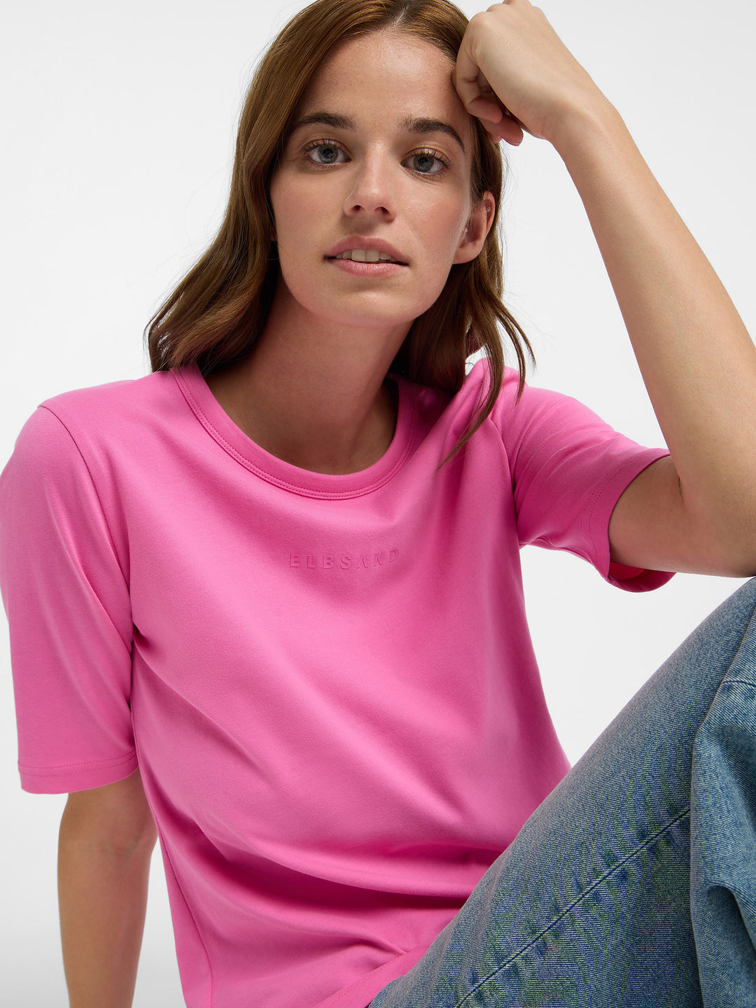 Halbarm T-Shirt Siva Magenta Sky