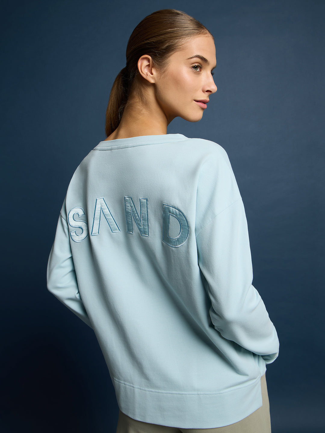 Sweatshirt Aleah Blue Fog