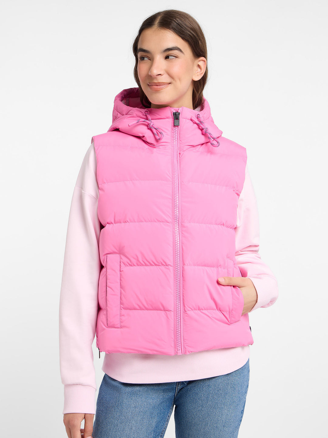 Weste Tharu Magenta Sky