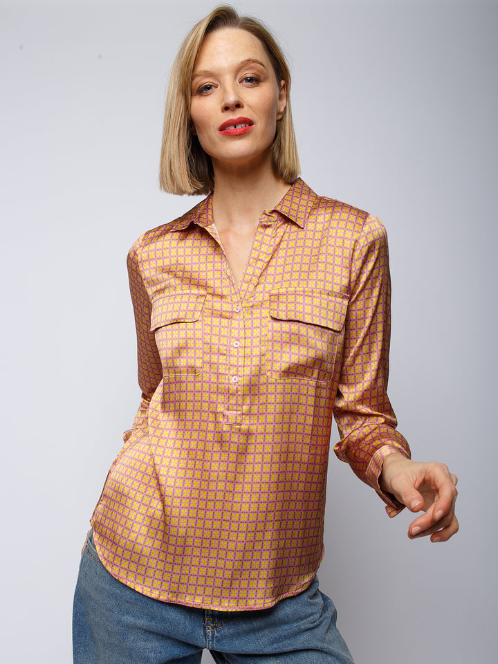 Shirtbluse Minimal Pink