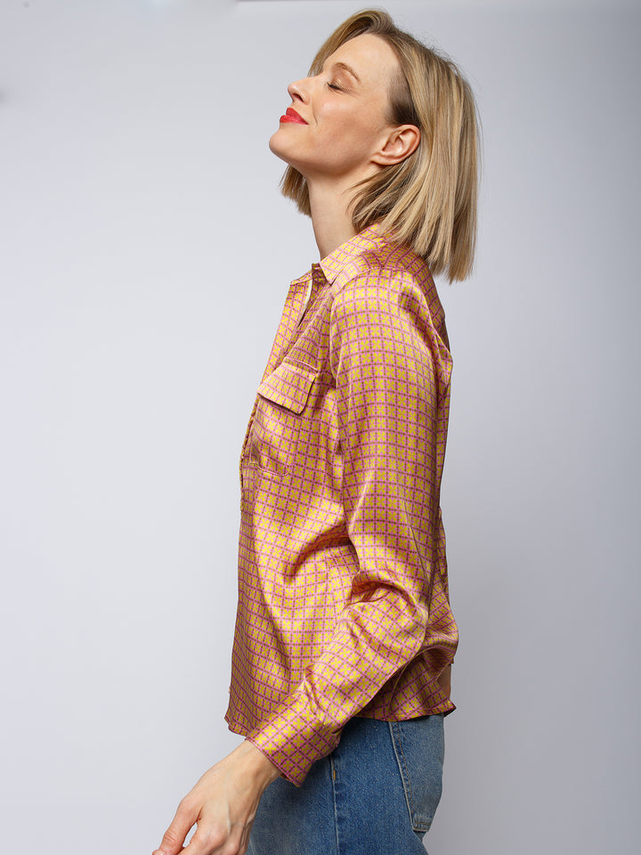 Shirtbluse Minimal Pink