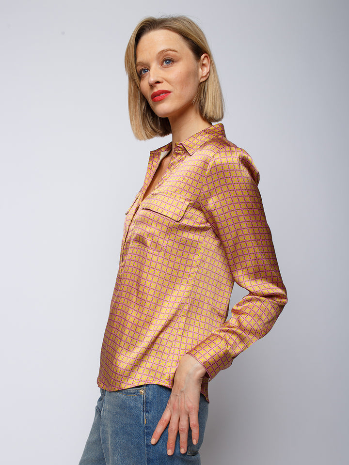 Shirtbluse Minimal Pink