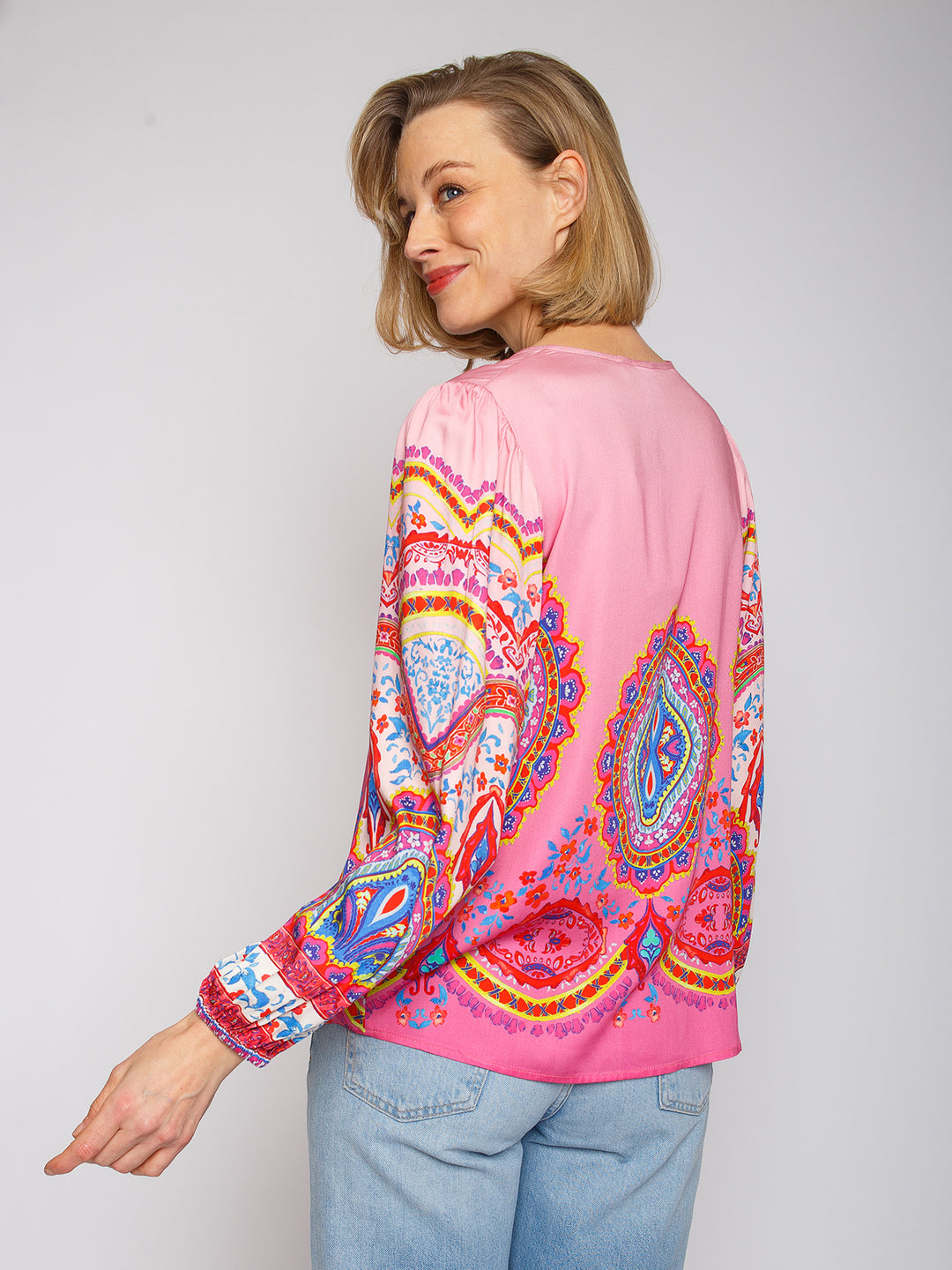 Shirtbluse Pink Ornament