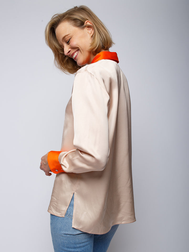 Hemdbluse Sand Orange