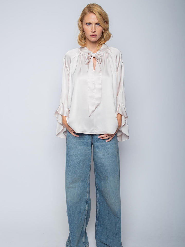 Shirtbluse mit Schluppe