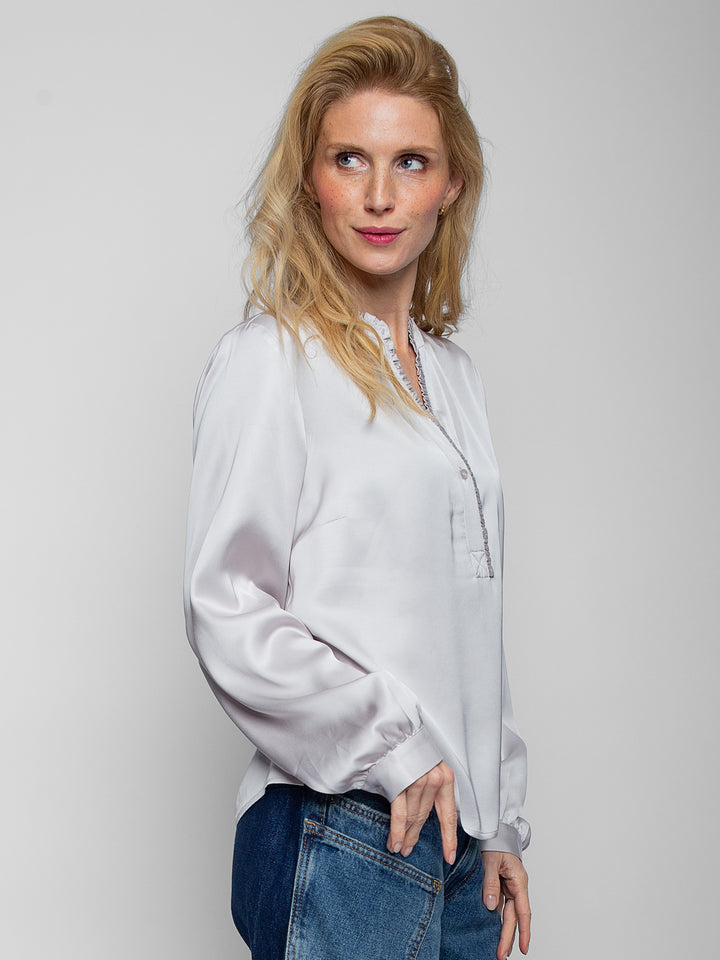 Shirtbluse Dusty Silver