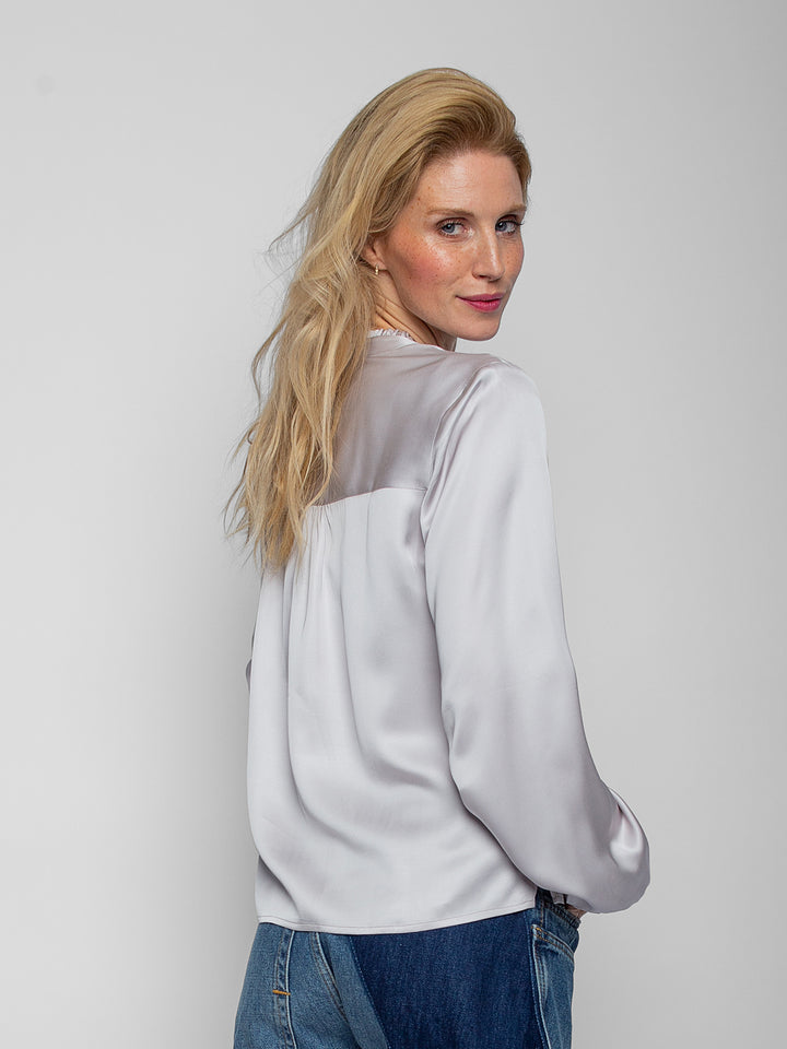 Shirtbluse Dusty Silver