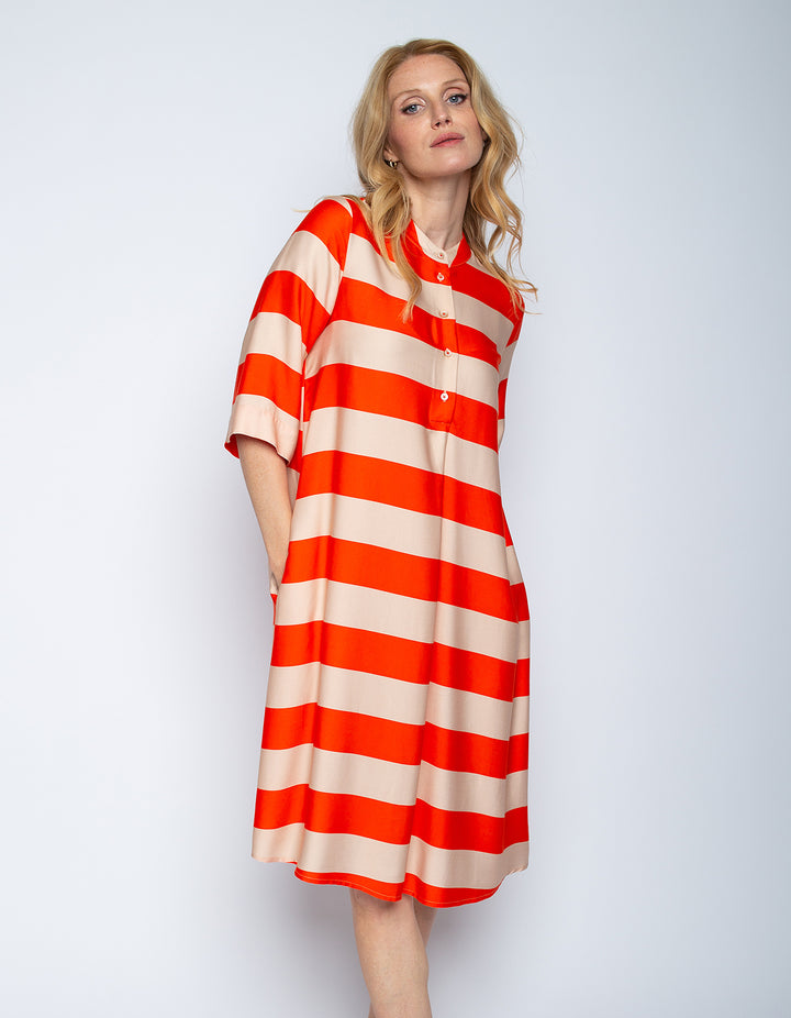 Blusenkleid Blockstreifen
