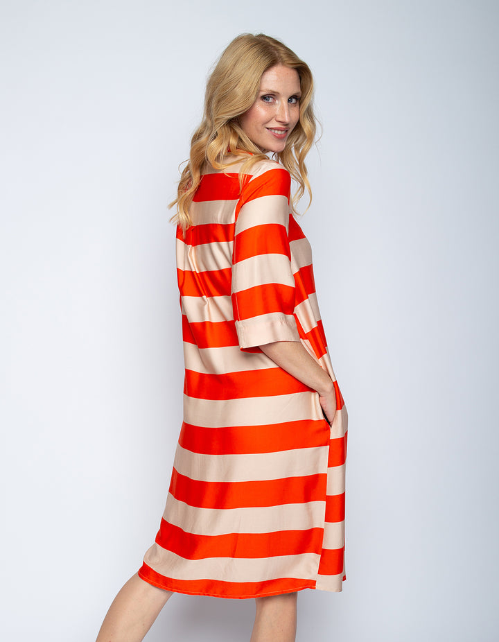 Blusenkleid Blockstreifen