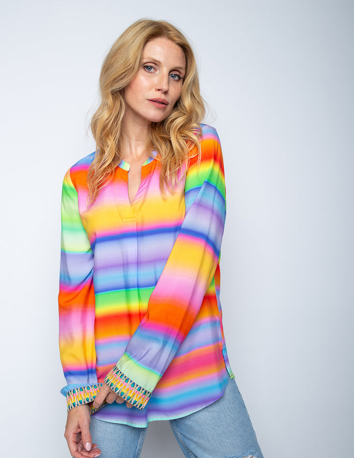 Shirtbluse Multi Stripe