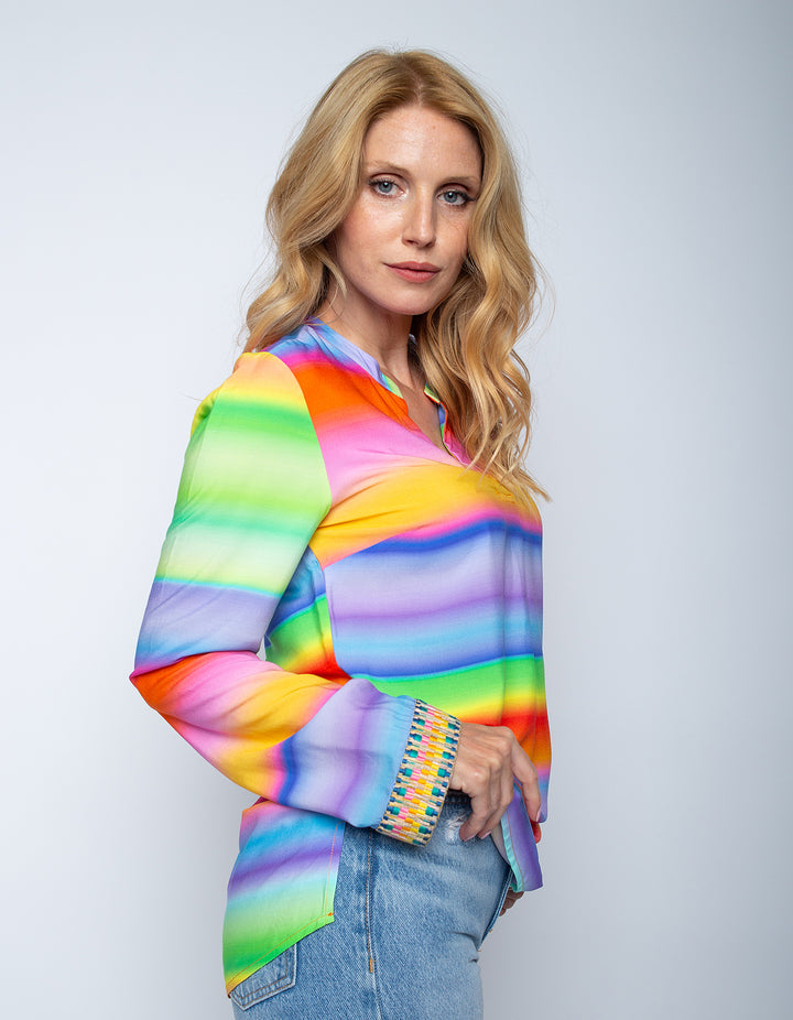 Shirtbluse Multi Stripe