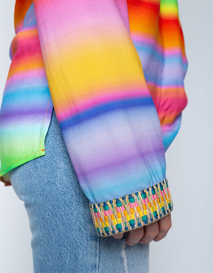 Shirtbluse Multi Stripe