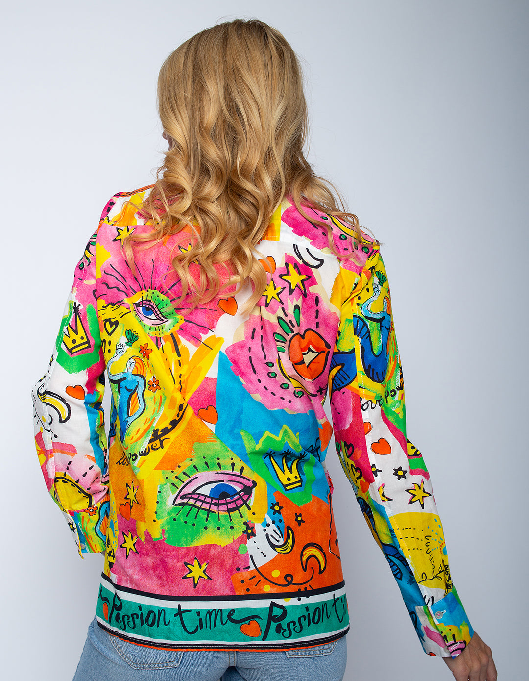 Hemdbluse Multi Comic