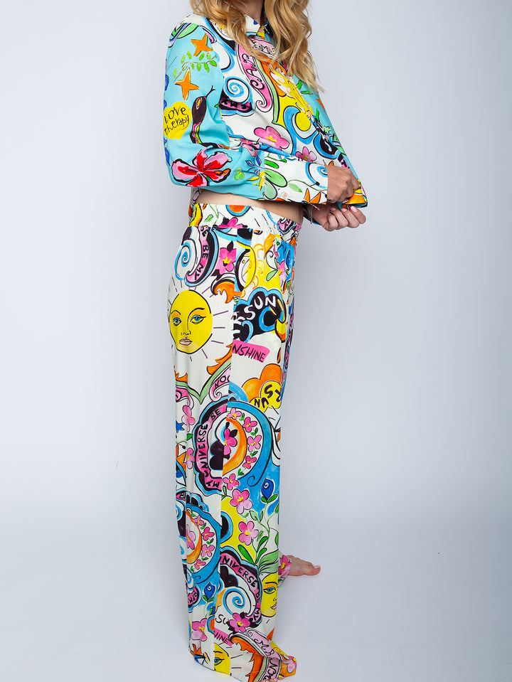 Schlupfhose White Multi Comic